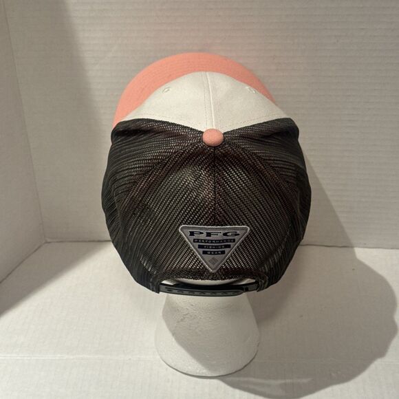 Columbia Pink Hunter Green & White Mesh Snapback Cap Unisex Adults One Size PFG - Picture 4 of 6